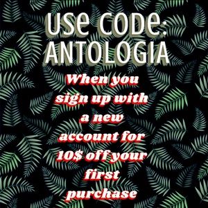COPY - Use promo code: ANTOLOGIA for 10$ off